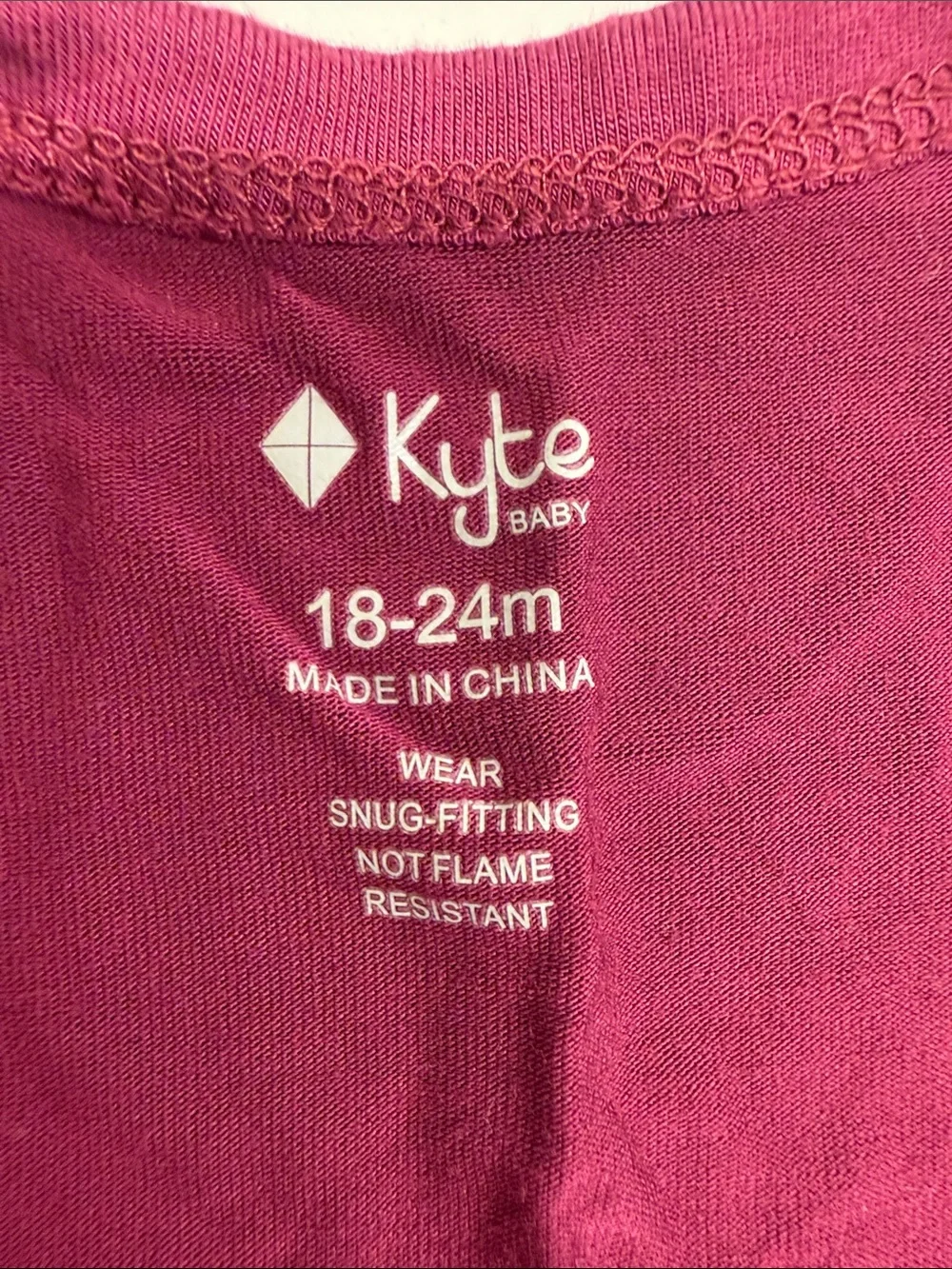 Kyte BABY Deep Berry Long-Sleeve Footy PJs with Front Snaps